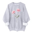 thumbnail image 1 of Enjoytime Women's Sweatshirts Round Neck Floral Printed Loose Fit Sweatshirt Long Sleeve Workout Streetwear Fashion Shirts Clothes for Women, 1 of 4