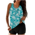 thumbnail image 1 of Enjoytime Womens Bathing Suits Floral Printed Tummy Control Swimwear Sporty Modest 2 Piece Tankini Swimsuit with Swim Shorts, 1 of 6