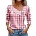 thumbnail image 1 of Enjoytime Womens Blouses Casual Long Sleeve Vintage Printed V-Neck Button Shirts Loose Fit Cute Tunic Fashion Womens Tops Trendy, 1 of 3