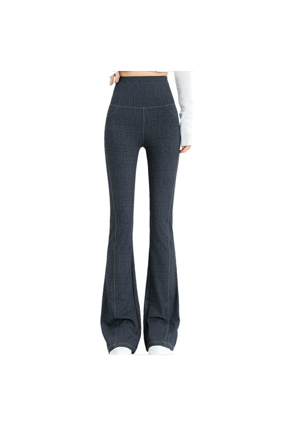 Womens Flare Yoga Pants Loose High Waist Wide Leg Pants Workout Out Leggings Casual Trousers Yoga Gym Pants