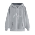 thumbnail image 1 of Enjoytime Womens Hoodie Casual Printed Long Sleeve Pullover Sweatshirt 2025 Fall Winter Lightweight Fashion Clothing, 1 of 3