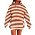 thumbnail image 1 of Enjoytime Womens Hoodie Stripe Printed Long Sleeve Pullover Tops with Pocket Casual Fashion Fall Winter Sweatshirts, 1 of 3