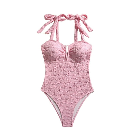 Enjoytime Womens One Piece Swimsuits Tummy Control Adjustable Strap Bikini Set Cutout U Wire Modest Bathing Suit