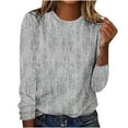 thumbnail image 1 of Enjoytime Shirts for Women Printed Crewneck Long Sleeve Blouses Tops Casual Comfy Loose Fit Womens Tops Clothes, 1 of 3