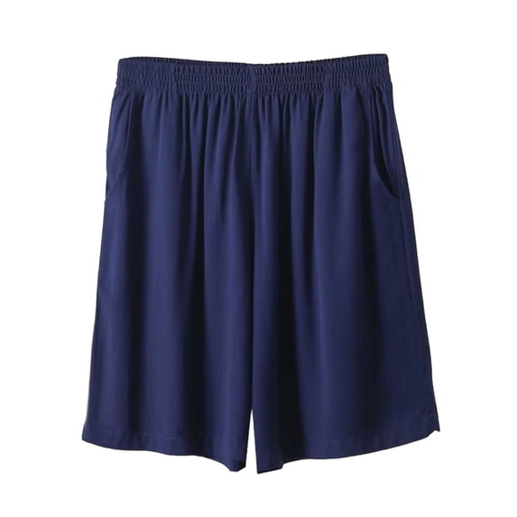 Enjoytime Womens Shorts Casual Solid Color Elastic Waist Summer Casual Comfy Lounge Plus Size Shorts