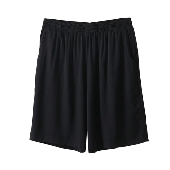 Enjoytime Womens Shorts Casual Solid Color Elastic Waist Summer Casual Comfy Lounge Plus Size Shorts