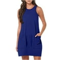 thumbnail image 1 of Enjoytime Womens Summer Casual Dresses Outfit With Pockets Round Neck Sleeveless Flowy Comfy Women Tank Dress Spring Dresses For Women 2025 Trendy, 1 of 6