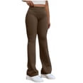 thumbnail image 1 of Enjoytime Womens Sweatpants Solid Color Elastic Waisted Long Pants Workout Comfy Loose Casual Trousers with Pockets Brown L, 1 of 8