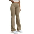 thumbnail image 1 of Enjoytime Womens Sweatpants Solid Color Elastic Waisted Long Pants Workout Comfy Loose Casual Trousers with Pockets Khaki S, 1 of 8