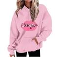 thumbnail image 1 of Enjoytime Womens Sweatshirt Casual Hooded Long Sleeve Lightweight Pullover Tops Print Loose Sweatshirt with Pocket Oversized Streetwear Hoodies for Women, 1 of 5