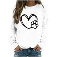 thumbnail image 1 of Enjoytime Womens Sweatshirt Cute Printed Crewneck Long Sleeve Shirts Fall Winter Fashion Casual Pullover Tops, 1 of 6