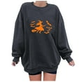 thumbnail image 1 of Enjoytime Womens Sweatshirt Halloween Vintage Printed Round Neck Pullover Tops Casual Fall Winter Long Sleeve Sweatshirts, 1 of 3