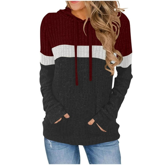 Enjoytime Womens Sweatshirts 2025 Printed Pullover Hooded Tops Long Sleeve Shirt Top Sportwear Streetwear Women Winter Clothing