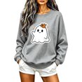 thumbnail image 1 of Enjoytime Womens Sweatshirts Halloween Print Long Sleeve Crew Neck Sweatshirts Fall Casual Funny Pullover Top, 1 of 5