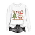 thumbnail image 1 of Enjoytime Womens Sweatshirts Trendy Cute Print Pullover Crewneck Sweatshirt Fall Winter Loose Casual Long Sleeve Tops White S, 1 of 6