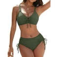 thumbnail image 1 of Enjoytime Womens Swimsuits Tummy Control String Cutout 2 Piece Bathing Suit 2026 Summer Adjustable Straps Modest Bikini Set, 1 of 3