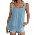 thumbnail image 1 of Enjoytime Womens Tank Tops Spring Summer Solid Color Crewneck Sleeveless Shirt 2026 Casual Flowy Beach Vacation Tops, 1 of 8