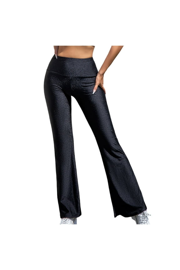 Womens Yoga Pants High Waist Flared Gym Fitness Trousers Stretch Yoga Workout Pants for Women