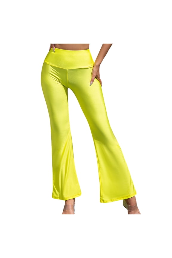 Womens Yoga Pants High Waist Flared Gym Fitness Trousers Stretch Yoga Workout Pants for Women