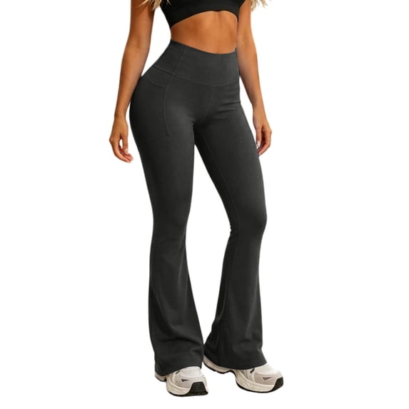 Enjoytime Yoga Pants Women High Waist Flare Leggings Tummy Control Workout Casual Work Pants