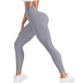 thumbnail image 1 of Enjoytime Yoga Pants Women Solid Color Tight Fitting High Waisted Leggings Work Athletic Lounge Workout Sweatpants Gray S, 1 of 7