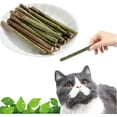 thumbnail image 1 of Enkarl Natural Silvervine Sticks for Cats,Catnip Cat & Kitten Chew Toys Teeth Cleaning, Matatabi Cat Treat, Edible Kitty Toys (20PC), 1 of 6