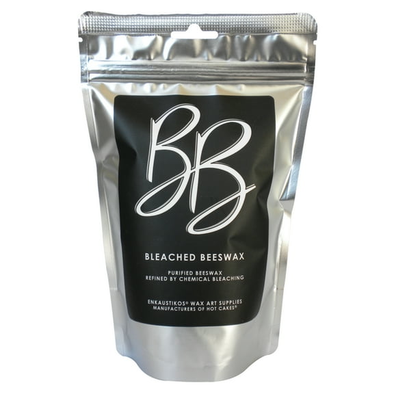 Enkaustikos Bleached Beeswax, 8 oz.