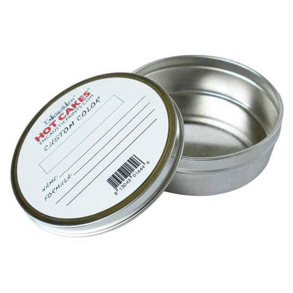 Enkaustikos Empty Aluminum Tin - 8 oz, With Lid and Custom Color Label