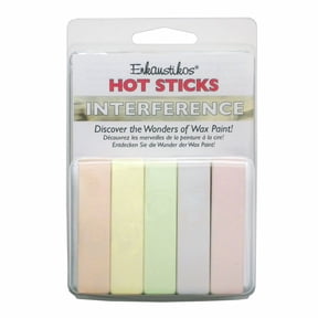 Enkaustikos Hot Sticks Encaustic Paint, 5 Pack, Interference
