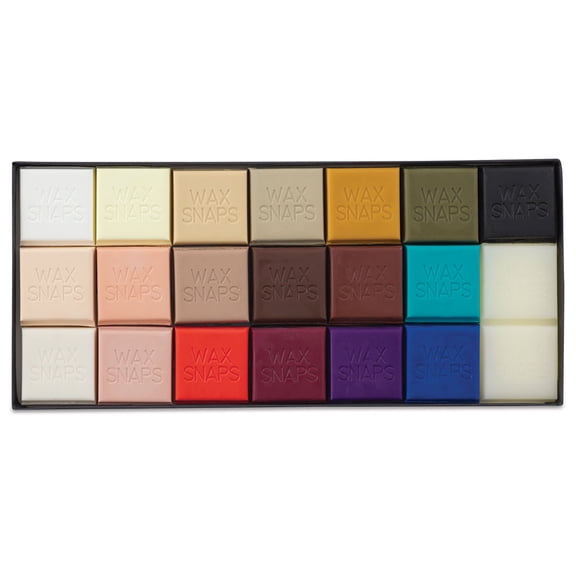 Enkaustikos Wax Snaps Encaustic Paints - Set of 21, Lora Murphy Colors, 13 ml