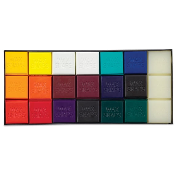 Enkaustikos Wax Snaps Encaustic Paints - Set of 21, Some Like it Hot, 13 ml