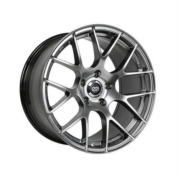 Enkei  18 x 8.5 & 5x100 Bolt Pattern 45 mm Offset 72.6 mm Bore Raijin Hyper Silver Wheel