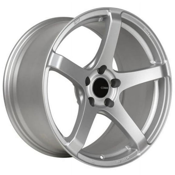 Enkei 18 x 8 in. Kojin 40 mm Offset 5 x 114.3 mm Bolt Pattern 72.6 mm Bore Wheel, Matte Silver