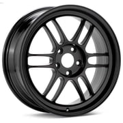 Enkei 18 × 9.5، 5 × 100 نمط الترباس 38 مم إزاحة RPF1 مدرج أسود إصدار عجلة RPF1