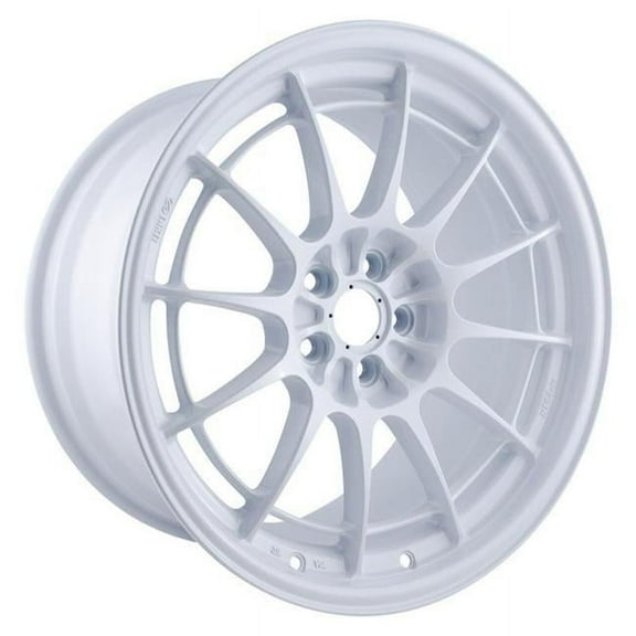 Enkei 18 x 9.5, 5 x 114.3 Bolt Pattern 40 mm Offset 72.6 mm Bore NT03-M Vanquish White Wheel