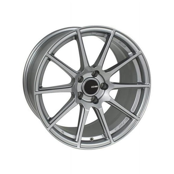 Enkei 499-780-8045GR 17 x 8 & 5x100 Bolt Pattern 45 mm Offset 72.6 mm Bore TS10 Gray Wheel