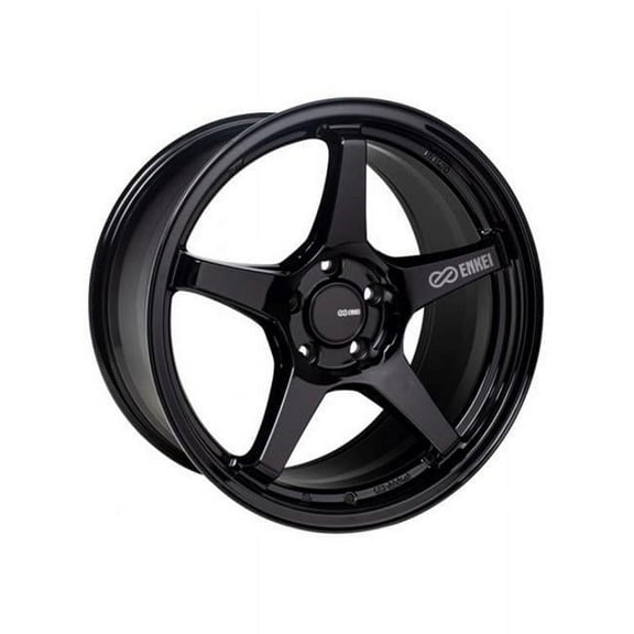 Enkei 521-790-6540BK 17 x 9 & 5x114.3 Bolt Pattern 40 mm Offset 72.6 mm Bore TS-5 Gloss Black Wheel