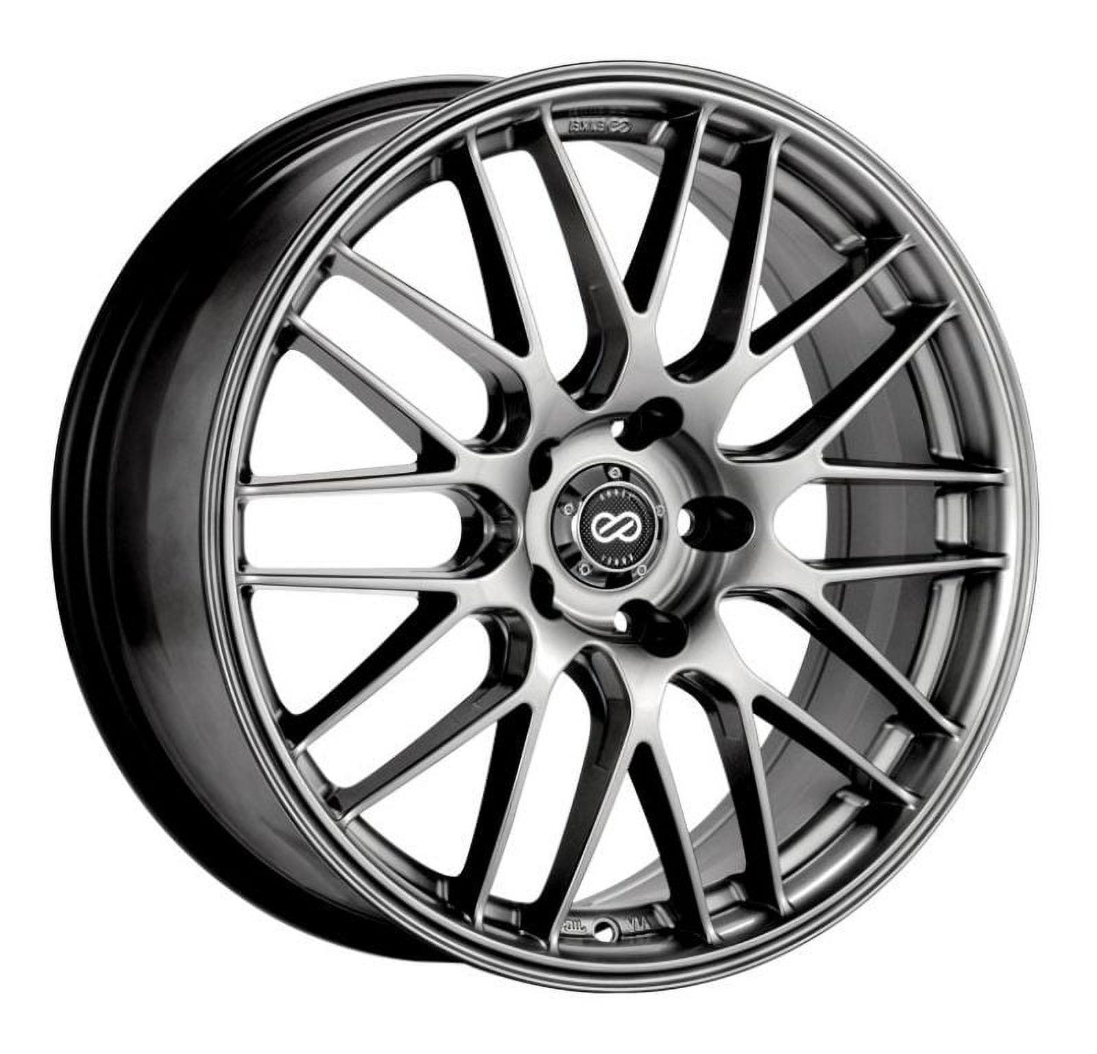 Enkei M52 18x8 32mm Offset 5x120 Bolt Pattern 72.6mm Bore Dia Hyper Black Wheel main image 0
