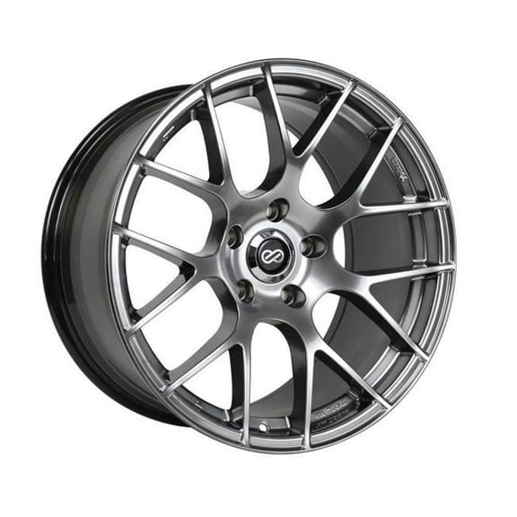 Enkei  Raijin 18 x 8.5 in. 5 x 114.3 Bolt Pattern 38 mm Offset 72.6 Bore Hyper Silver Wheel