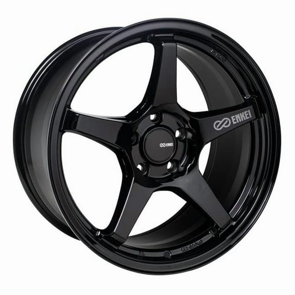 Enkei TS-5 18 x 8.5 in. 5 x 114.3 Bolt Pattern 38 mm Offset 72.6 mm Bore Gloss Black Wheel