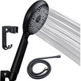 thumbnail image 1 of Enkey 3 Modes Handheld High Pressure Showerhead，With 1.5M Hose and Adjustable Bracket,Black, 1 of 6