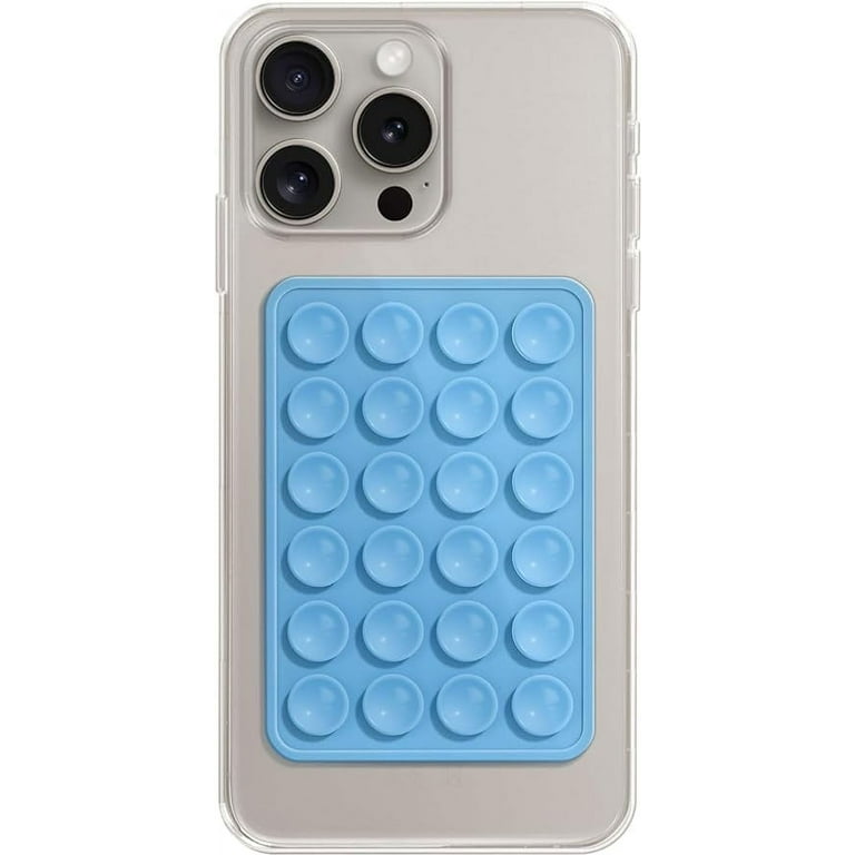Enkey Silicone Phone Grip, Blue, with Hands-Free Sticky Cell Phone
