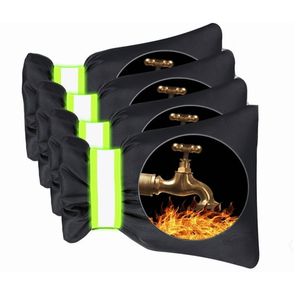 Outdoor Faucet Covers for Winter, Thickened Outside Garden Faucet Socks for Freeze Protection, Reusable Insulated Faucet Covers - 4Pcs(19.7"x7.8")