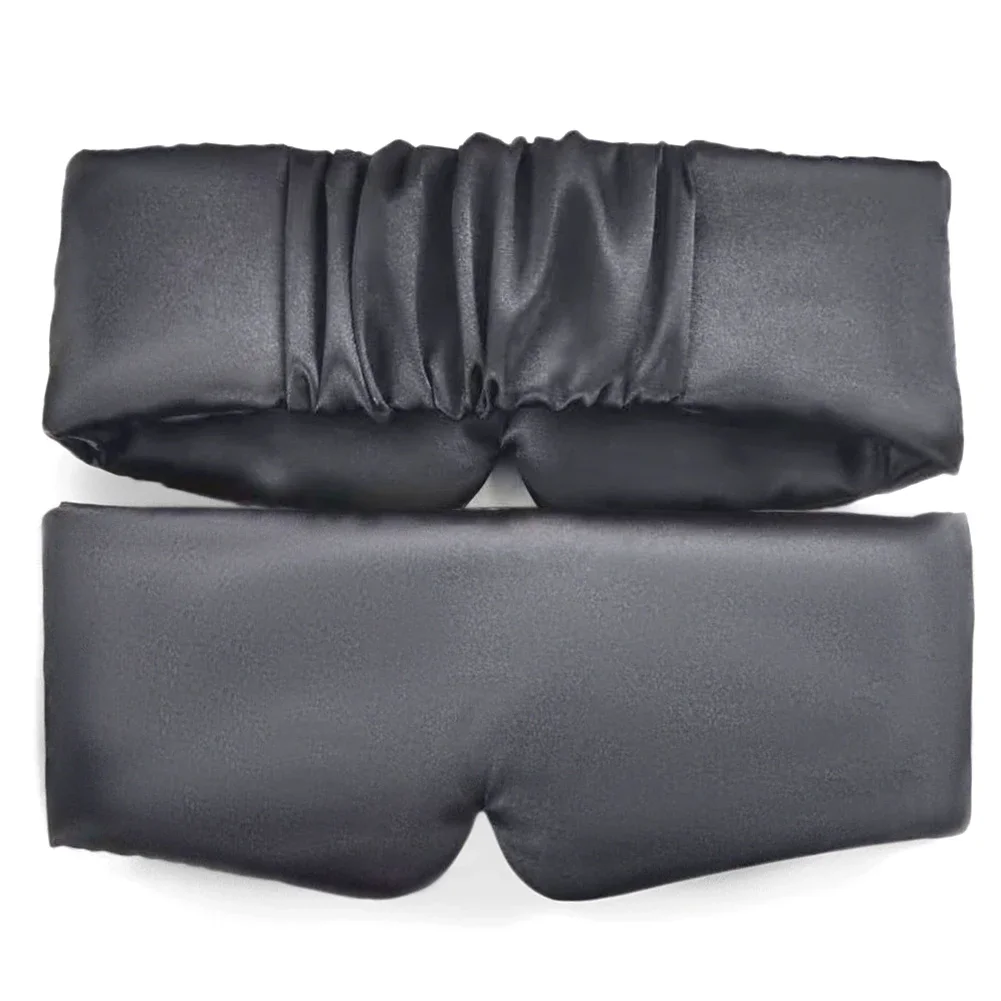 Enlarged Eye Patch Women Men Silk Satin Sleep Mask Comfortable Sleeping Eye Mask Eyeshade Cover Shade Eyes Relax Eyepatch