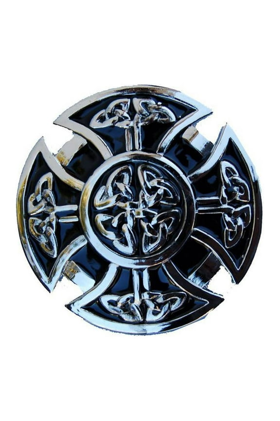 Enlarged Goth Cross Shield Belt Buckle