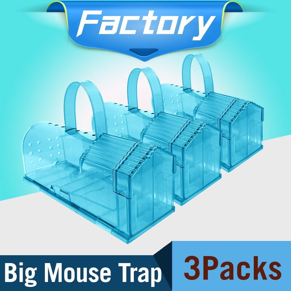 Enlarged Humane Mouse Traps No Kill Rat Trap with Handle, Reusable