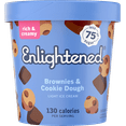 Enlightened Brownies and Cookie Dough Greek Yogurt Ice Cream, 1 Pint
