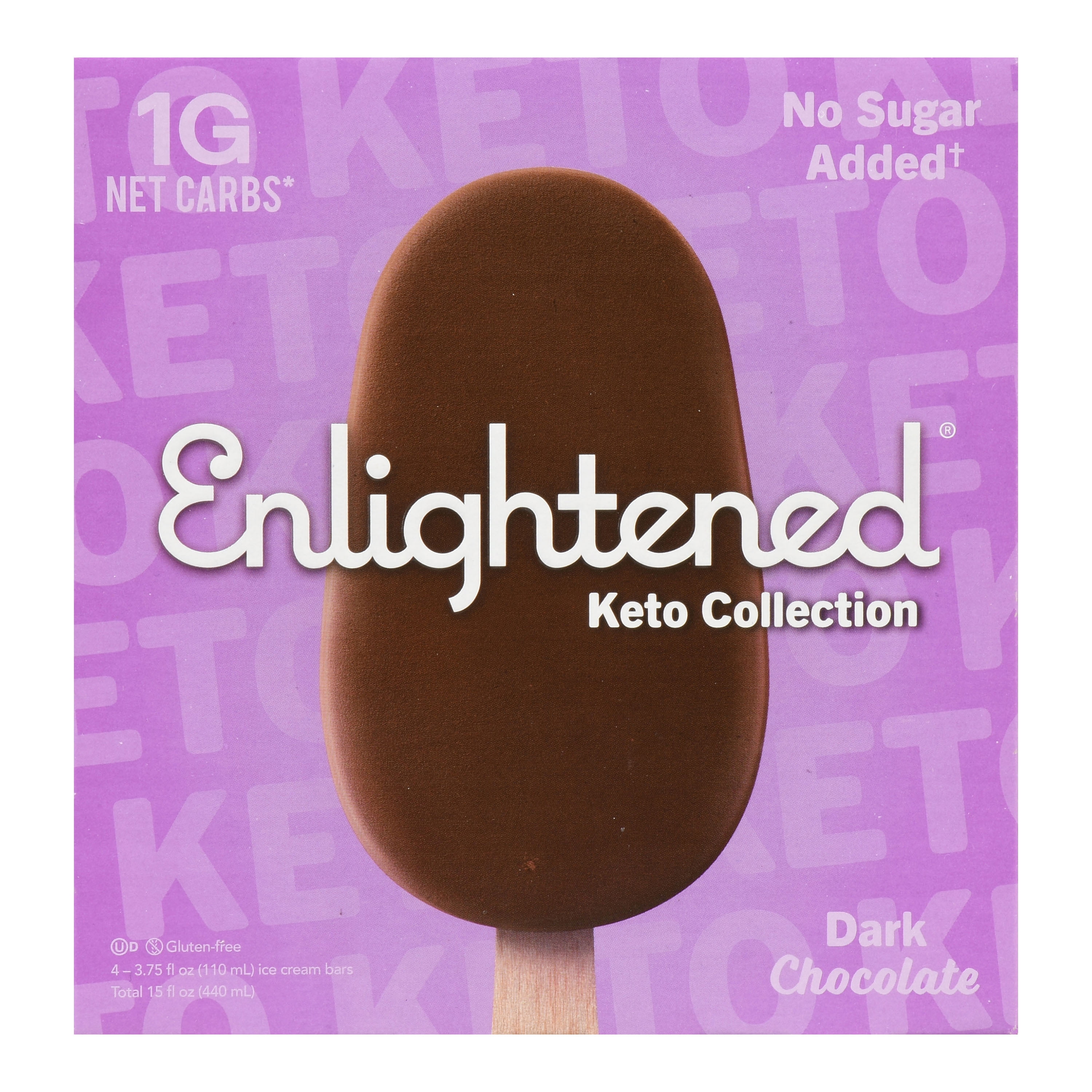 Enlightened Keto Dark Chocolate Bars 4ct