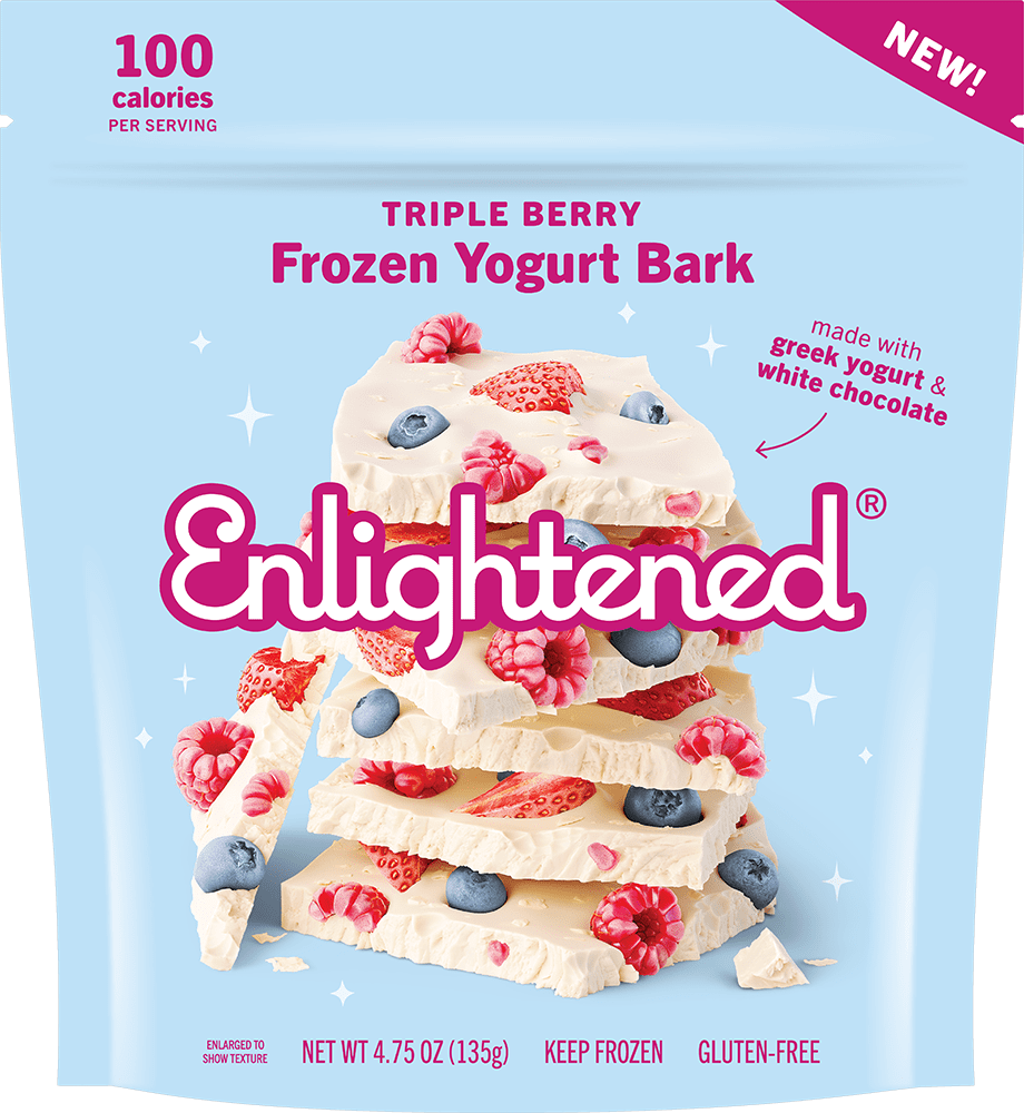 Enlightened Triple Berry Frozen Greek Yogurt Bark, 4.75 oz