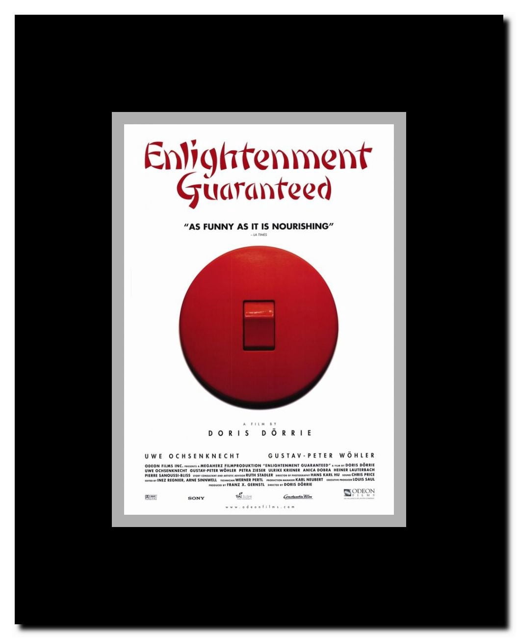 Enlightenment Guaranteed Framed Movie Poster